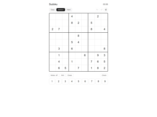 pages/sudoku screenshot