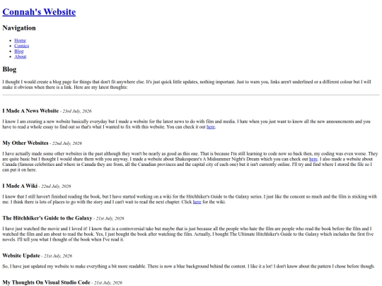 website (old)/blog screenshot