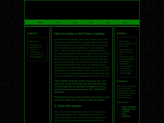 Example screenshot