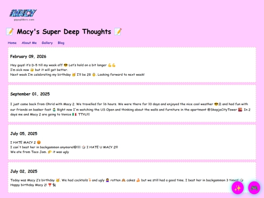 blog screenshot