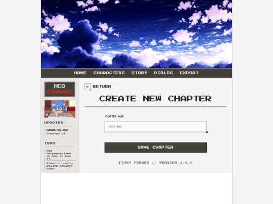 storyforger/chapters/add screenshot