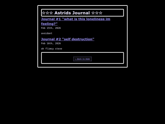 journal screenshot