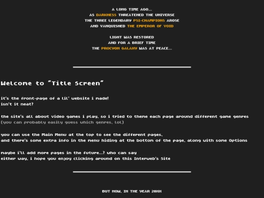 site/Start-Text screenshot