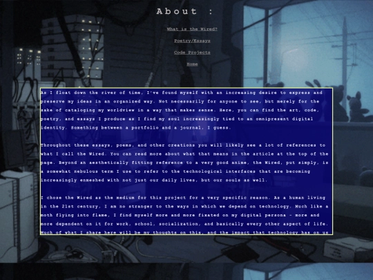 AboutPage screenshot