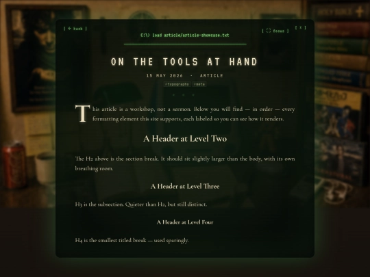 post/article-showcase screenshot