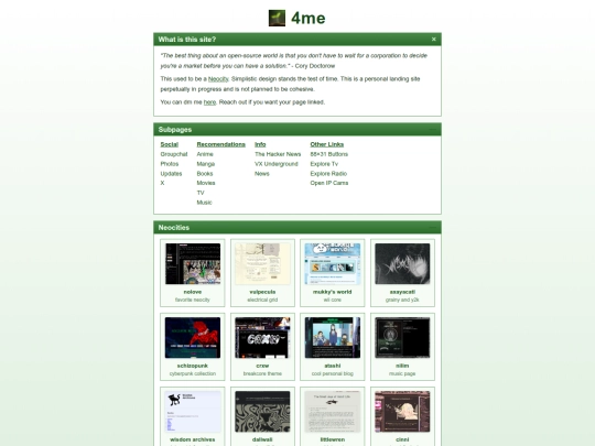 index screenshot