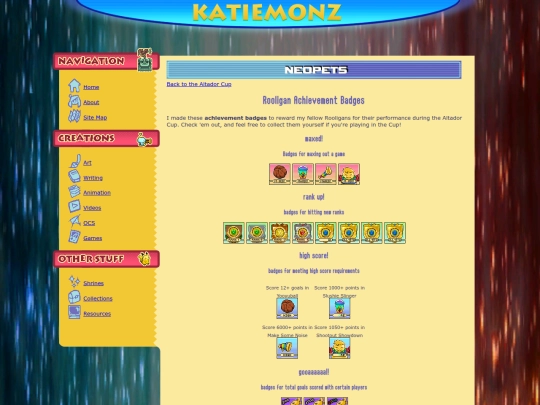 stuff/shrines/neopets/badges screenshot
