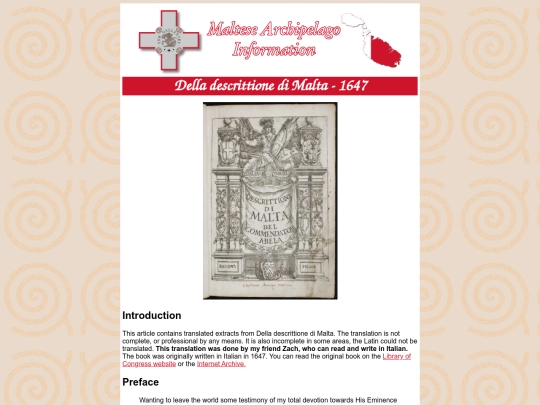 categories/history/della-descrittione-di-malta screenshot