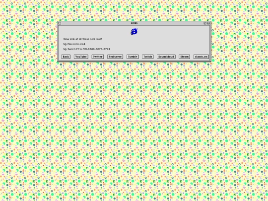 links screenshot