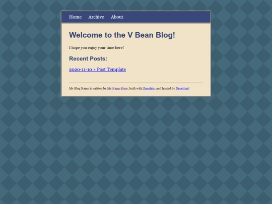 VBeanBlog screenshot