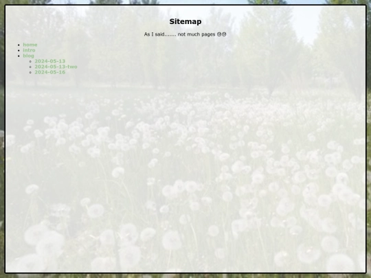 sitemap screenshot