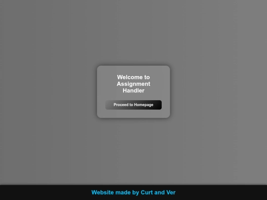 Welcome screenshot
