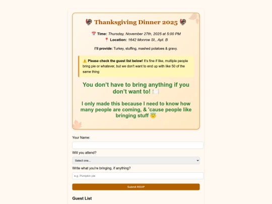 THANKSGIVING screenshot