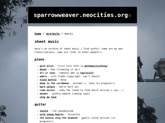 projects/music screenshot