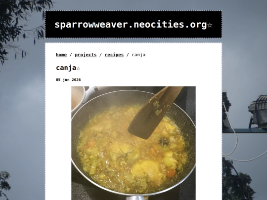 projects/recipes/canja screenshot