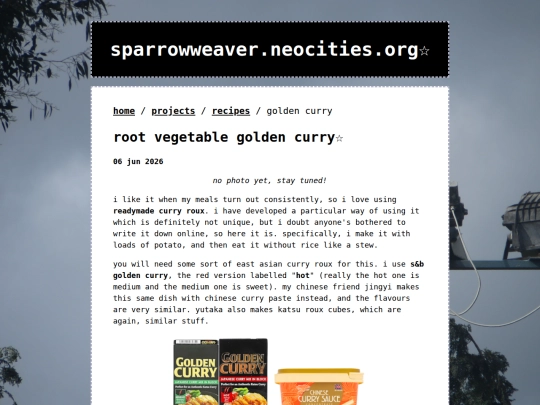 projects/recipes/golden-curry screenshot