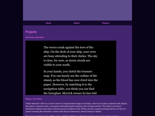 projects screenshot