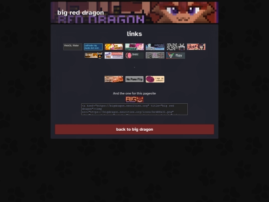 links screenshot