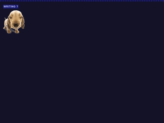 writing screenshot