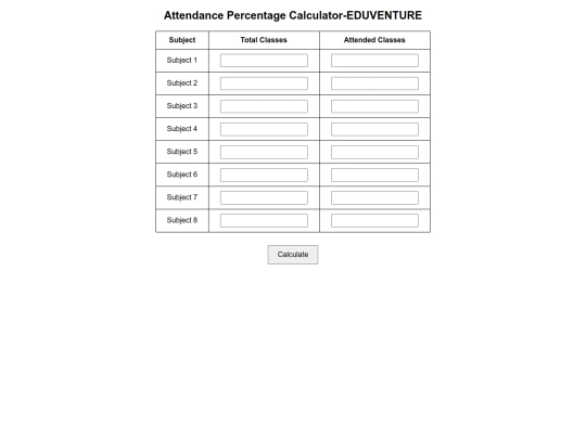 attendence screenshot