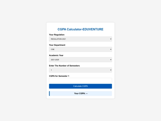 cgpa screenshot