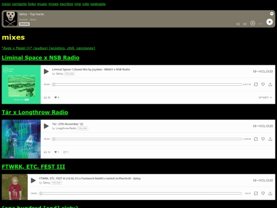 header/mixes screenshot