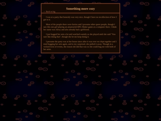 blog/dreams/cozy screenshot