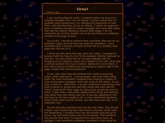 blog/dreams/cyrno screenshot