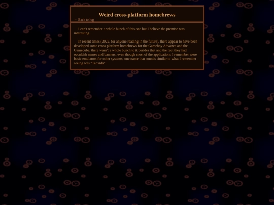 blog/dreams/homebrew screenshot