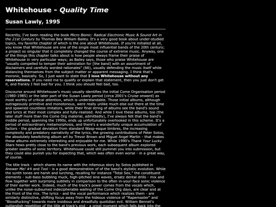 music/favorites/whitehouse screenshot