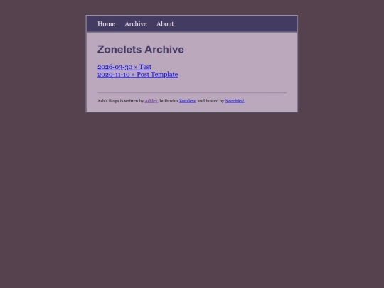 archive screenshot