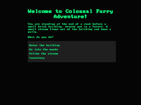 Colossal Furry Adventure/001 Colossal Furry Adventure screenshot