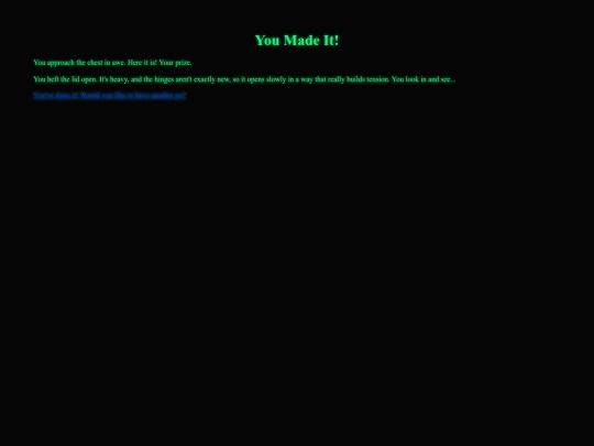 Colossal Furry Adventure/659 you win screenshot