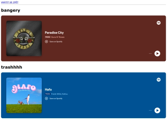 hudba screenshot