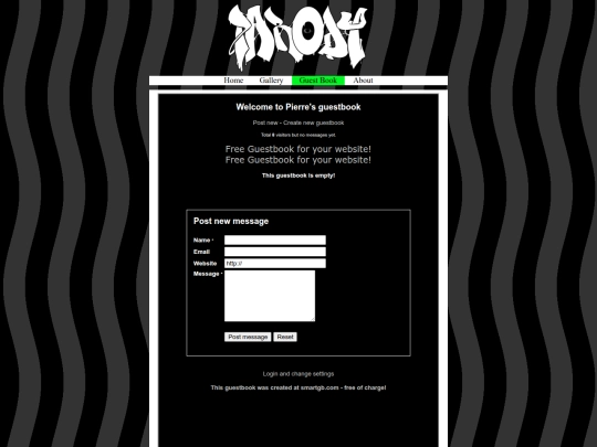 guestbook screenshot