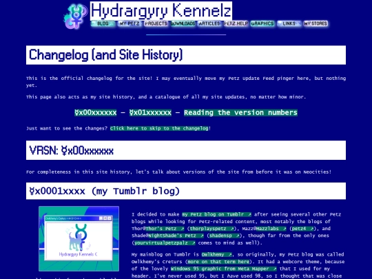 changelog screenshot