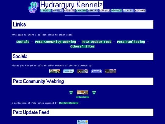 links screenshot