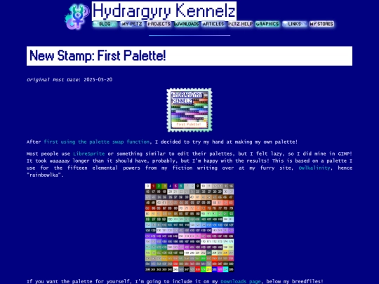 stamps/firstpalette screenshot