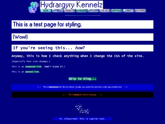 test screenshot