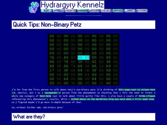 tips/nonbinary screenshot