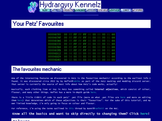 tutorials/favourites screenshot