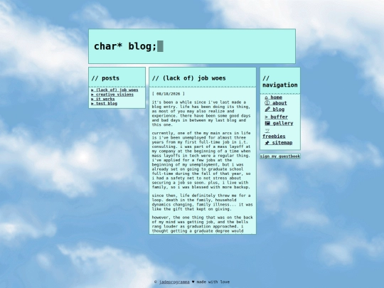 blog screenshot