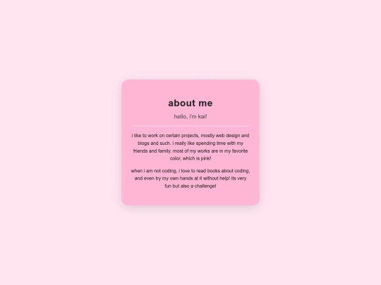 about me part 2 screenshot