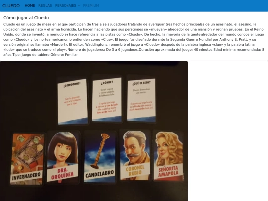 Cluedo/reglas screenshot