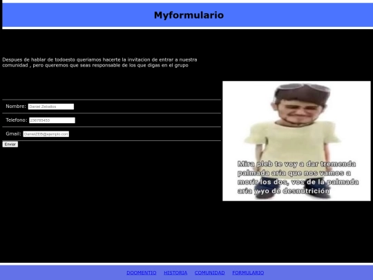 Pagina_Extra/formulario screenshot