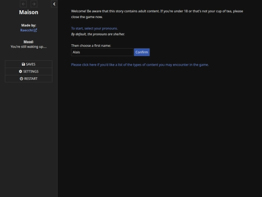 misc/Maison screenshot