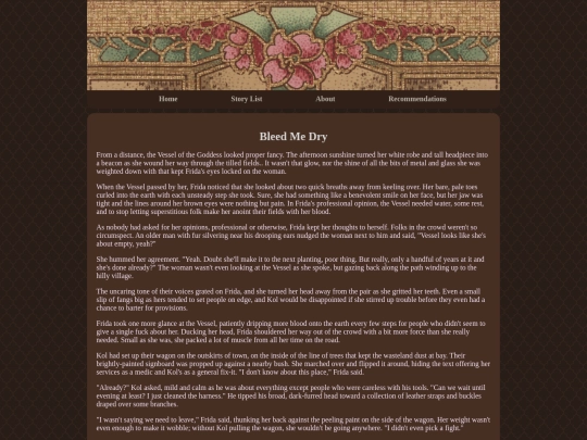 stories/bleed screenshot