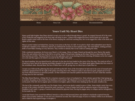 stories/yours screenshot
