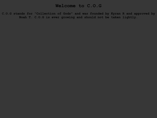 kyran/cog screenshot