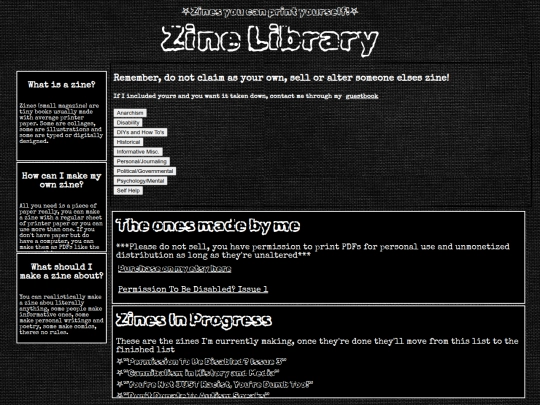 zinelibrary screenshot